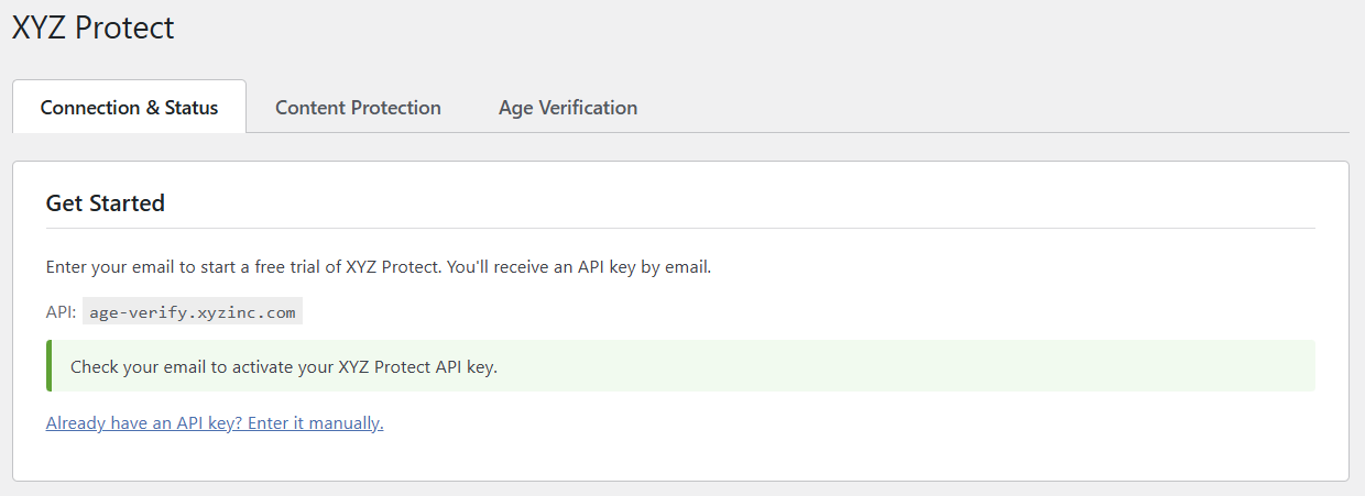 Check your email notification